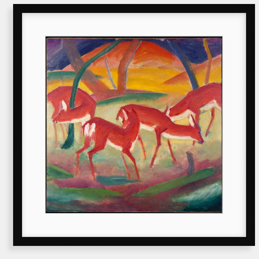 Red Deer 1, 1910 by Franz Marc