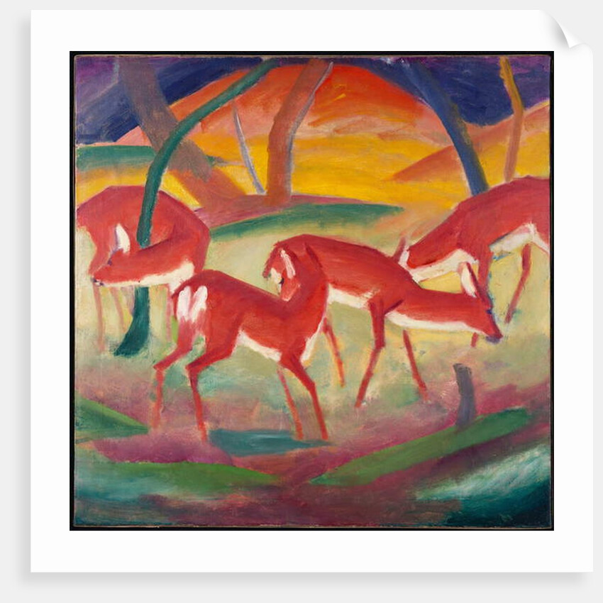 Red Deer 1, 1910 by Franz Marc