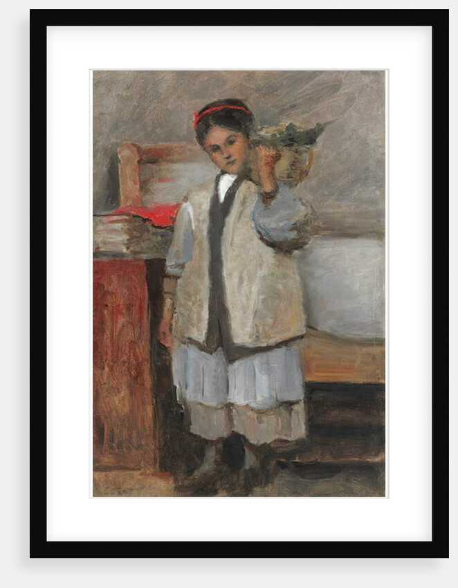 The Young Seraphine Dressed in Corot's Waistcoat, 1871 by Jean Baptiste Camille Corot