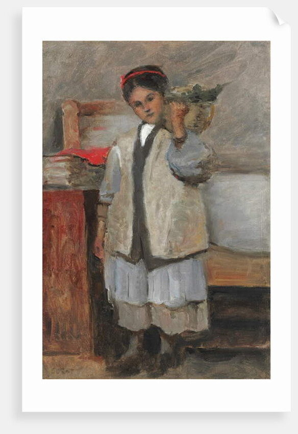 The Young Seraphine Dressed in Corot's Waistcoat, 1871 by Jean Baptiste Camille Corot