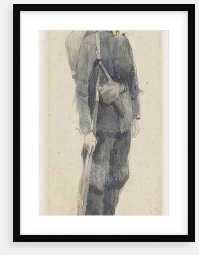 A soldier carrying a rifle by James Jacques Joseph Tissot