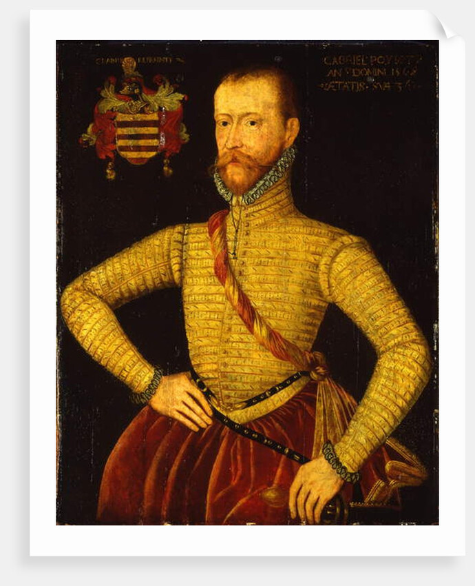 Portrait of Sir Gabriel Poyntz aged 36 by (attr. to) Master of the Countess of Warwick