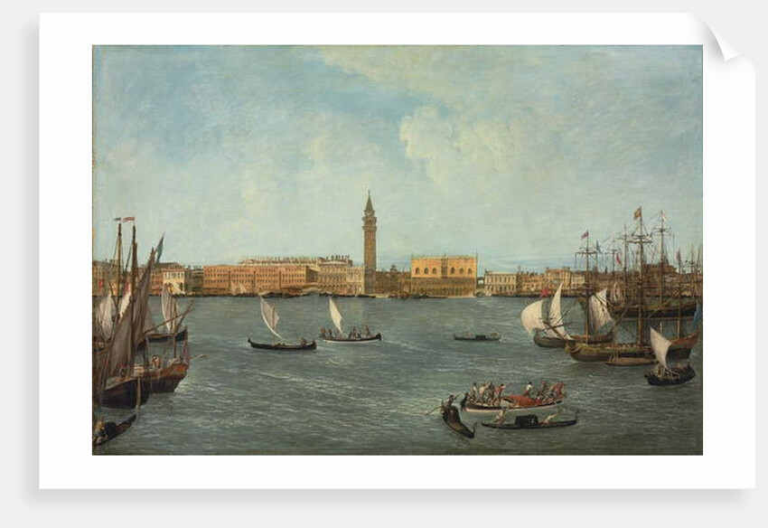 The Bacino di San Marco, Venice, looking towards to Molo by Michele Marieschi