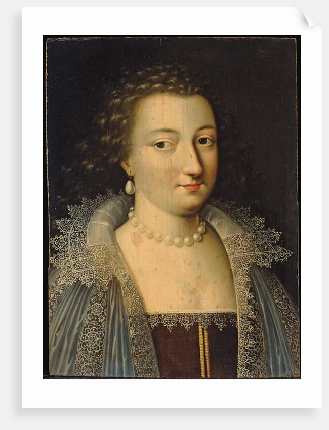 Portrait of a lady, probably Marie de Rohan-Montbazon, Duchesse de Luynes Puis de Chevreuse by Jean Leblond
