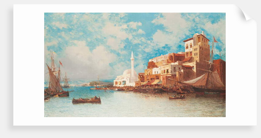 Eastern Harbour, 1871 by Jean Baptiste Henri Durand-Brager
