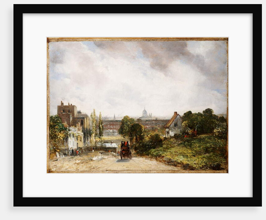 View of the City of London from Sir Richard Steele's Cottage, Hampstead, c.1832 by John Constable