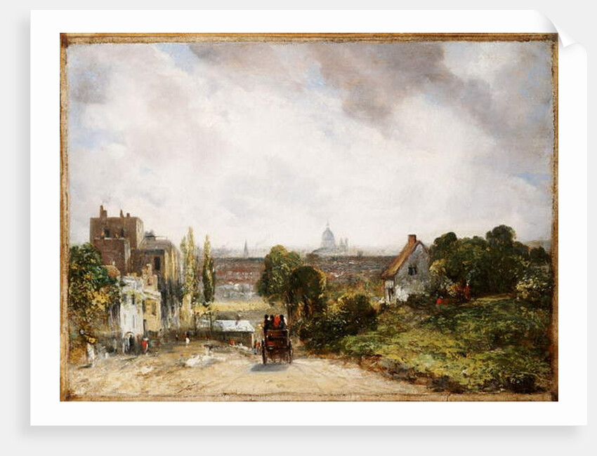 View of the City of London from Sir Richard Steele's Cottage, Hampstead, c.1832 by John Constable