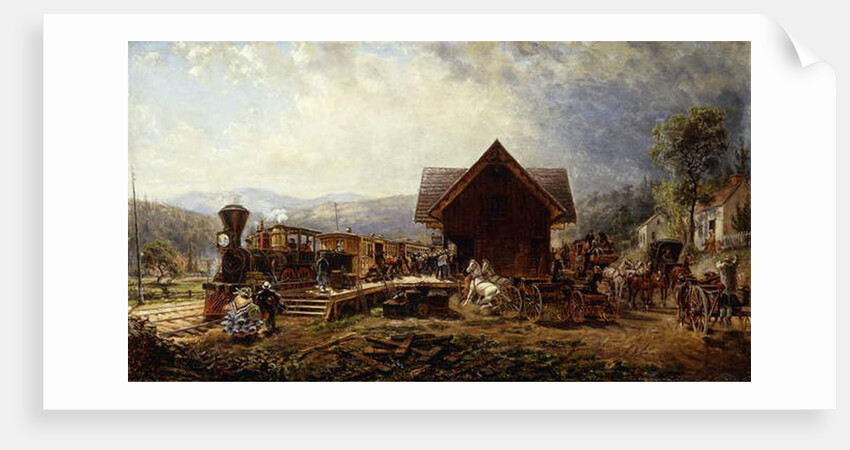 The 9.45 A.M. Accomodation, Stratford, Connecticut, 1864 by Edward Lamson Henry