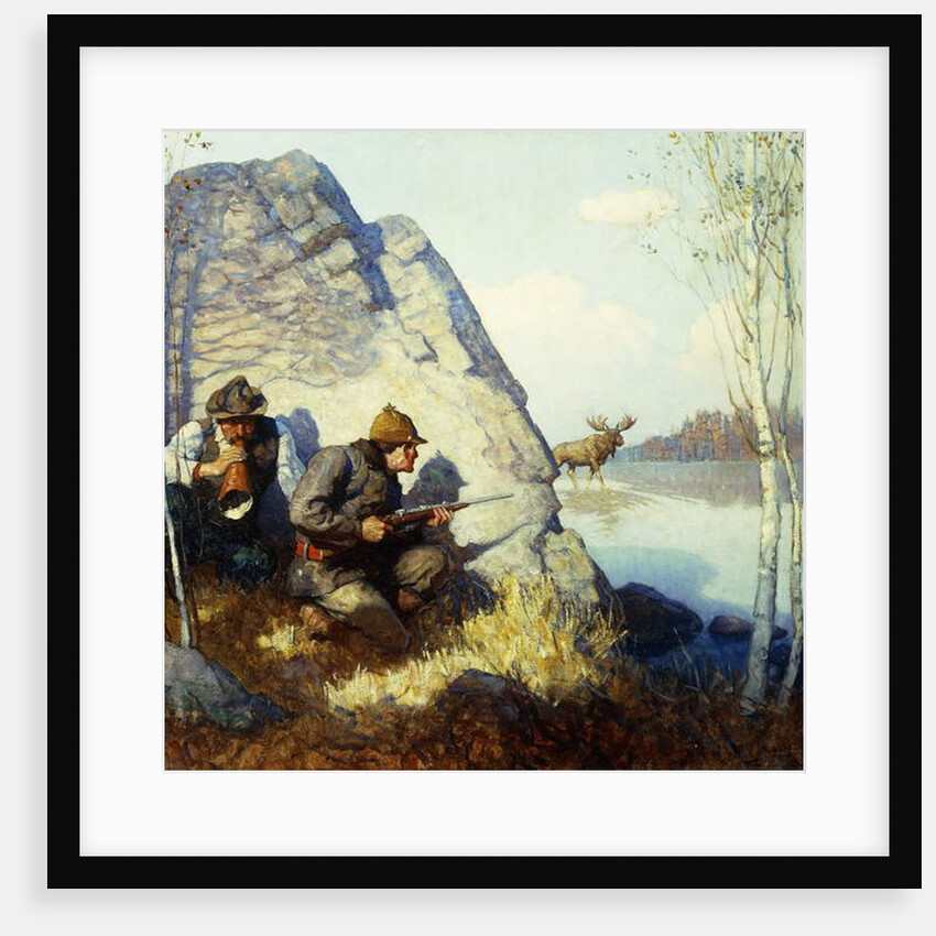 The Moose Call by Newell Convers Wyeth