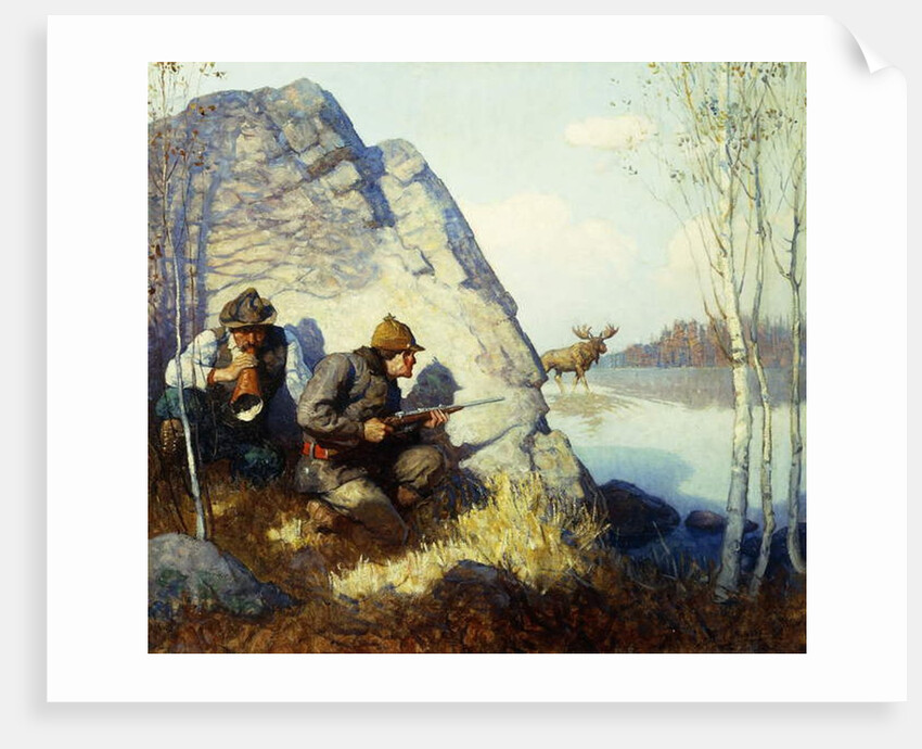 The Moose Call by Newell Convers Wyeth