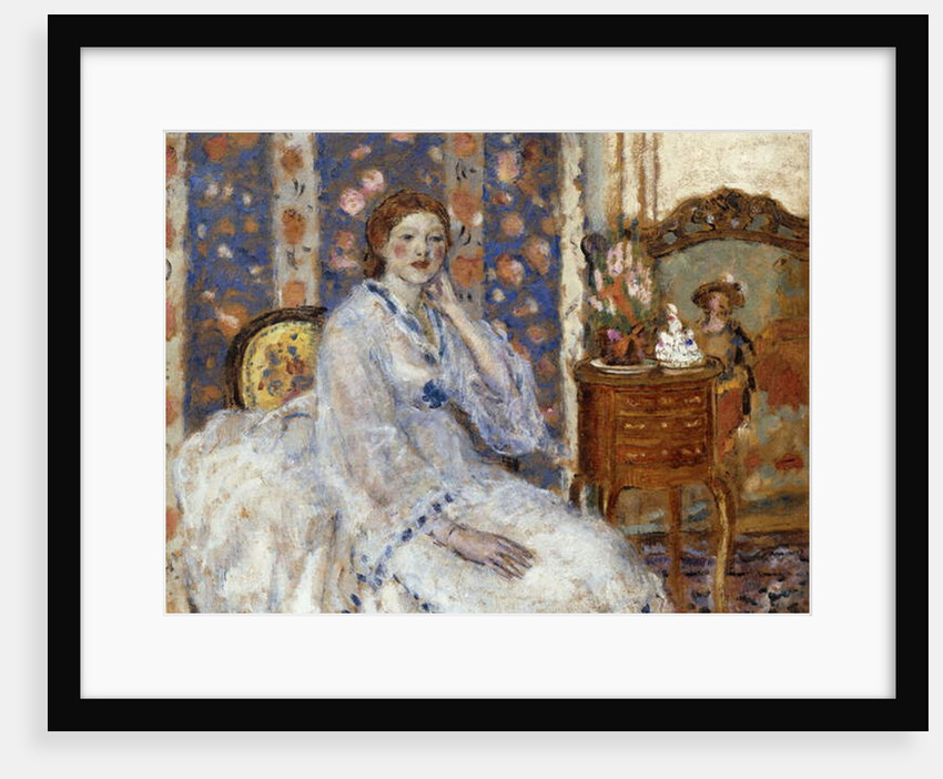 Woman Seated in an Armchair, by Frederick Carl Frieseke