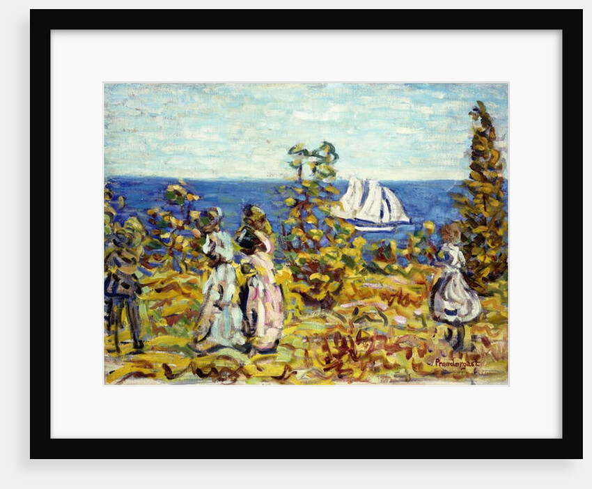 Viewing the Sailboat, c.1907-1910 by Maurice Brazil Prendergast