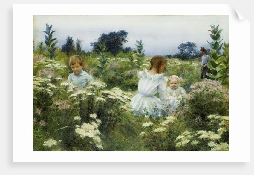 Among the Wildflowers, by Charles Courtney Curran