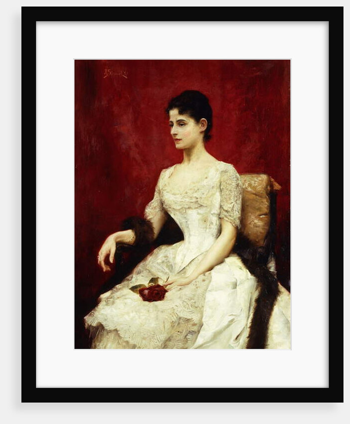 Crimson Roses and Lace, 1887 by Julius Leblanc Stewart