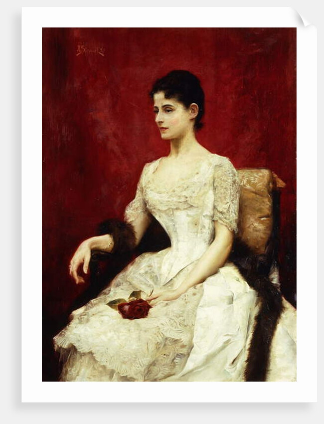 Crimson Roses and Lace, 1887 by Julius Leblanc Stewart