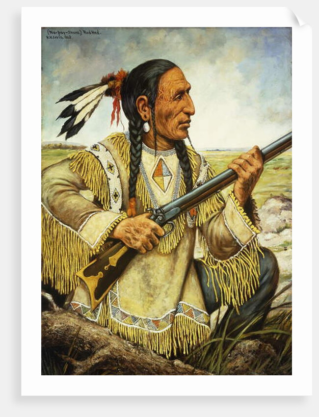 (Na-Pay-Shure) Red Hand, 1862 by Henry H. Cross