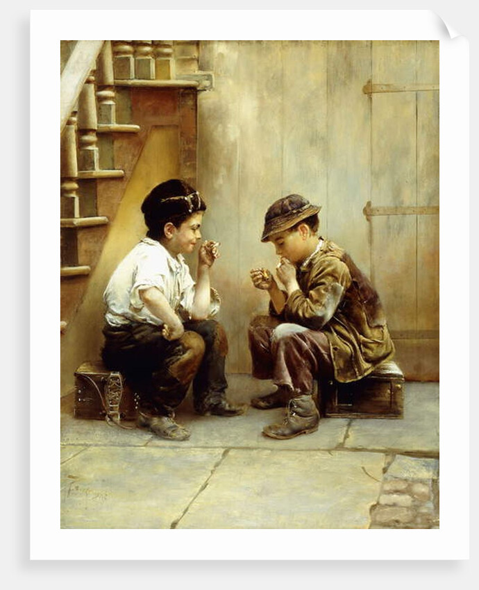 Their First Smoke, 1889 by Karl Witkowski