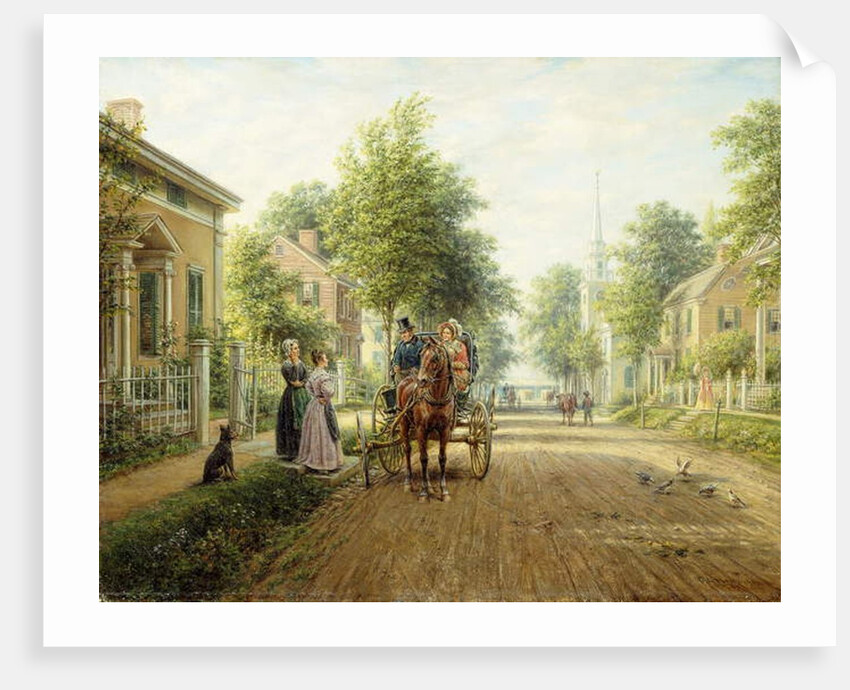 On the Way to Town, 1907 by Edward Lamson Henry