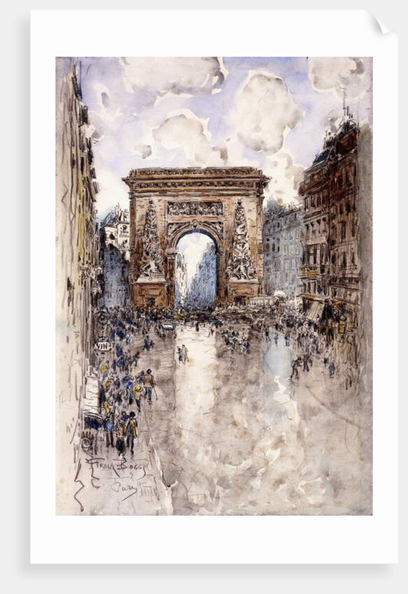 La Porte St. Denis, Paris, by Frank Myers Boggs