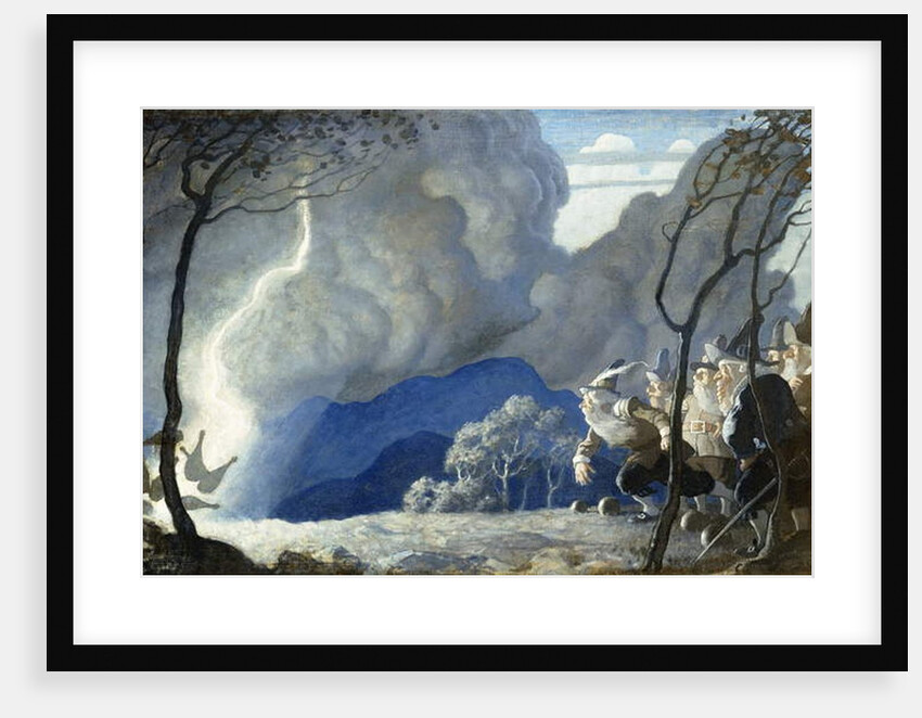 The Gnomes Bowling by Newell Convers Wyeth