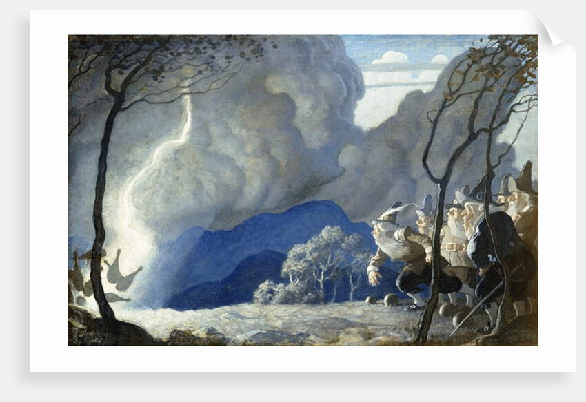 The Gnomes Bowling by Newell Convers Wyeth