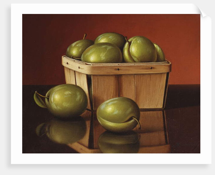 A Basket of Plums by Levi Wells Prentice
