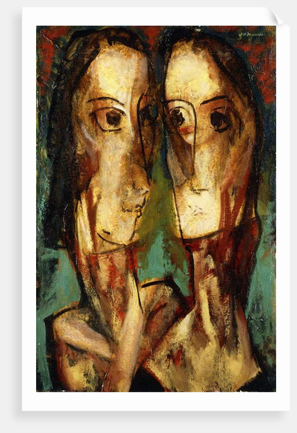 Two Heads, c.1928 by Alfred Henry Maurer