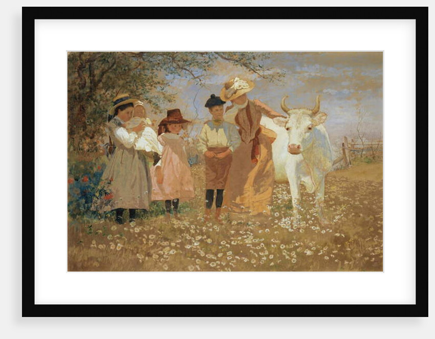 Family Group with Cow, c.1888 by Louis Comfort Tiffany