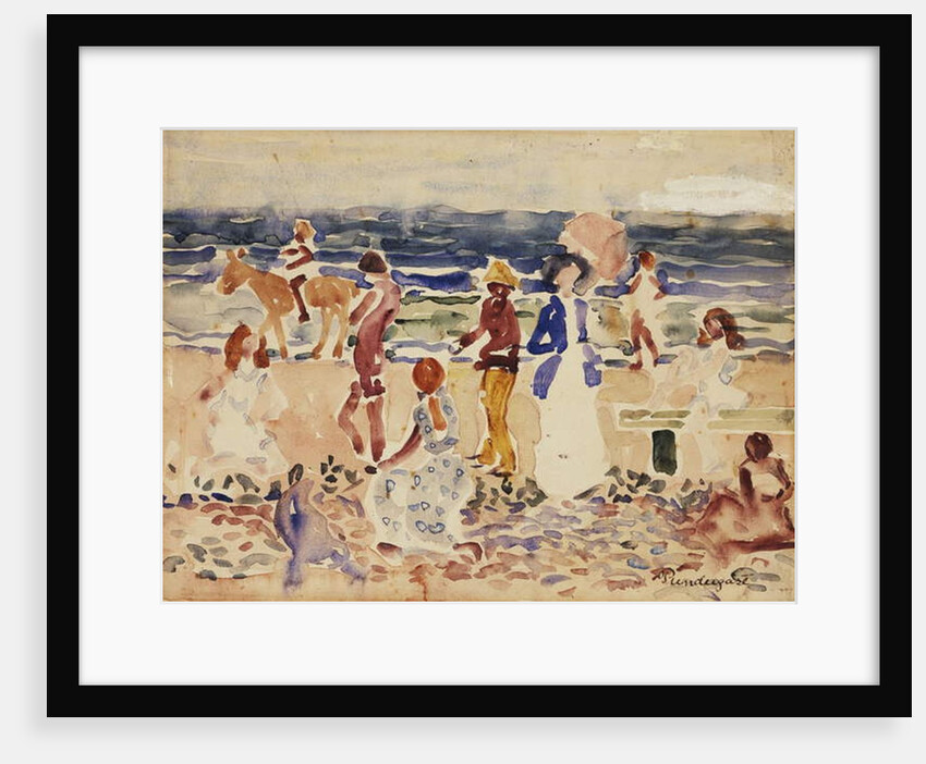 On the Beach, c.1920-23 by Maurice Brazil Prendergast