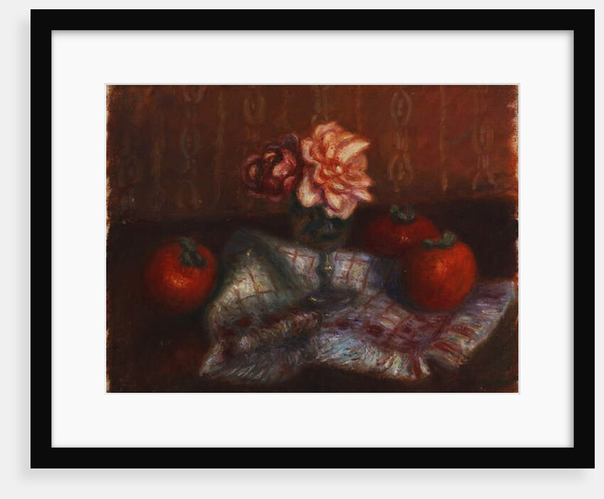 Roses and Persimmons by William James Glackens