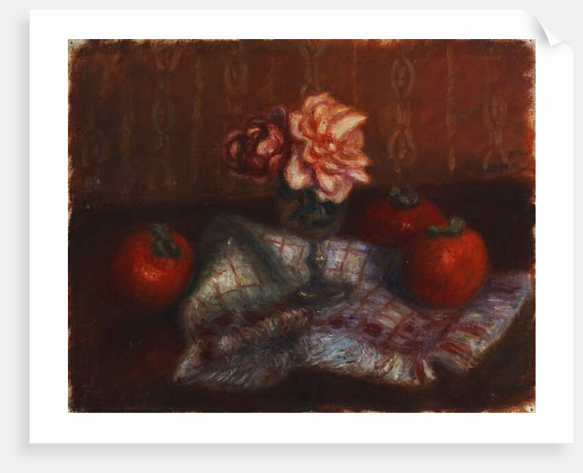 Roses and Persimmons by William James Glackens