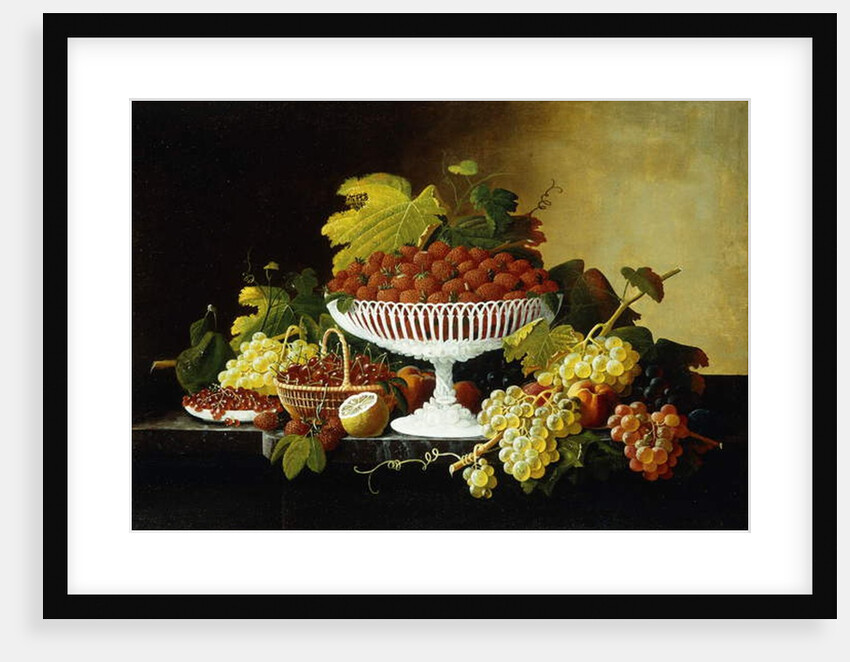 Still Life with Strawberries by Severin Roesen