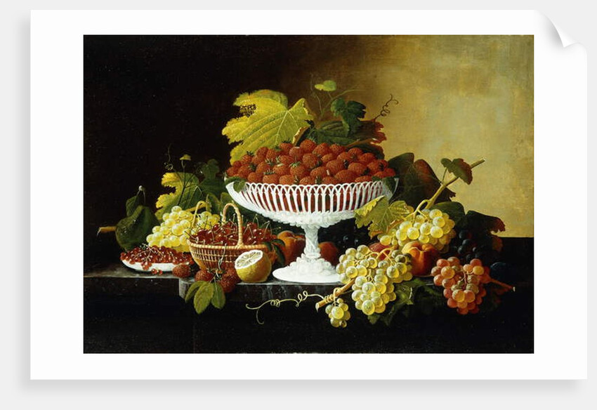 Still Life with Strawberries by Severin Roesen