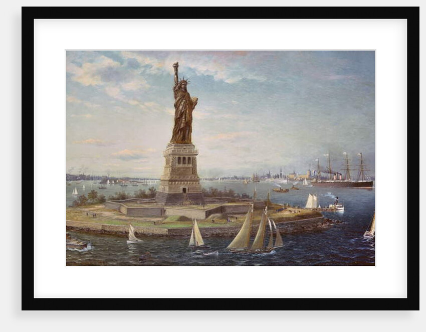 Liberty Island, New York Harbor, 1883 by Fred Pansing