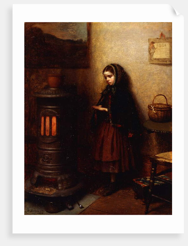 Warming Her Hands, 1862 by Eastman Johnson