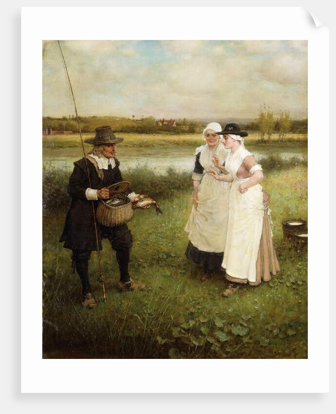 Isaac Walton and the Milkmaids, 1888 by George Henry Boughton