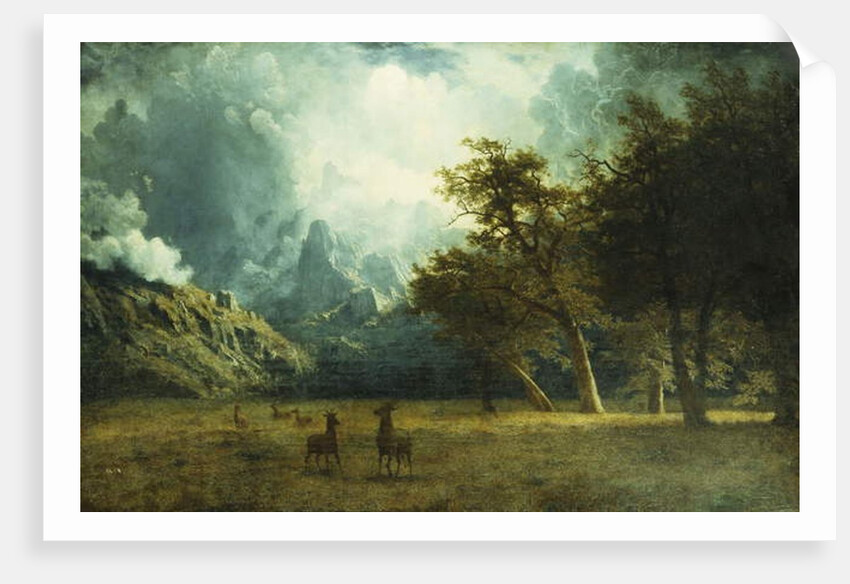 Storm on Laramie Peak by Albert Bierstadt
