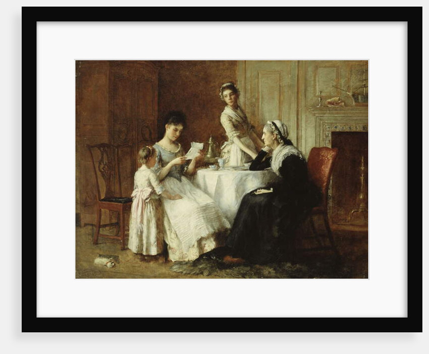 The Long Awaited Letter, 1890 by School American