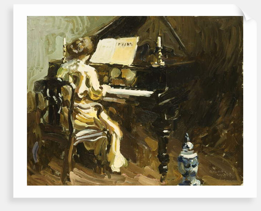 Woman at the Piano by George Oberteuffer