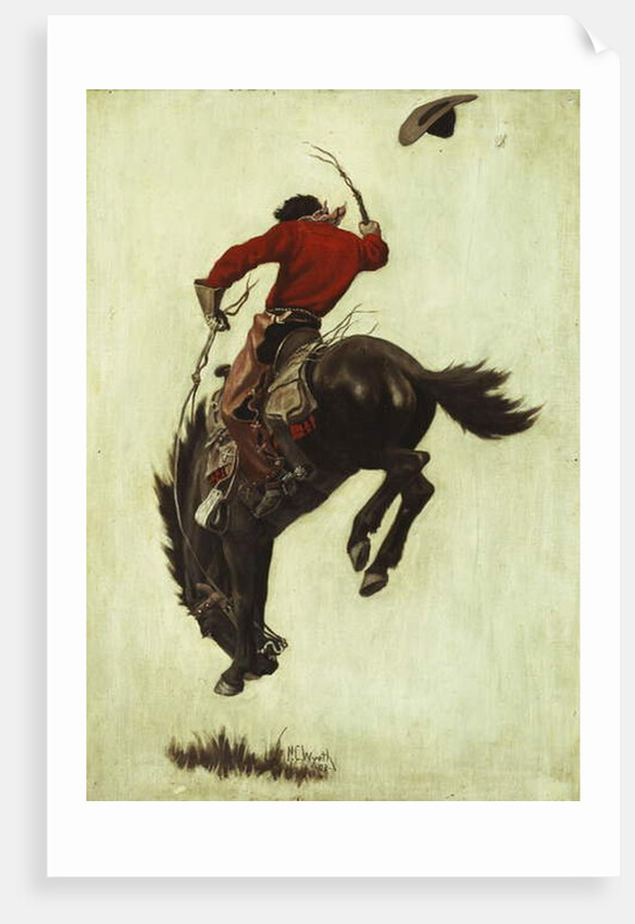 Bucking Bronco, 1903 by Newell Convers Wyeth