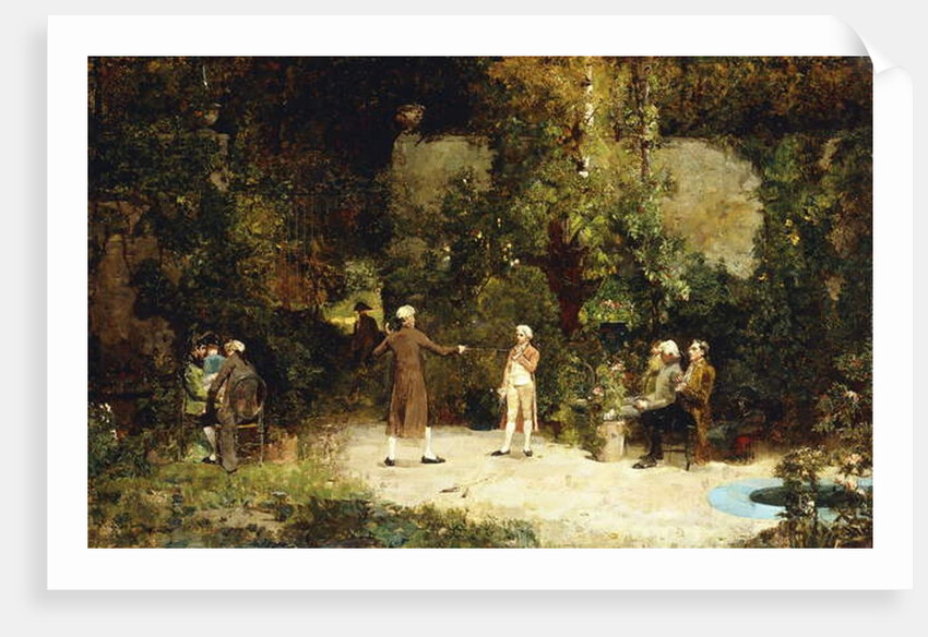The Fencing Lesson, c.1879 by Walter Gay