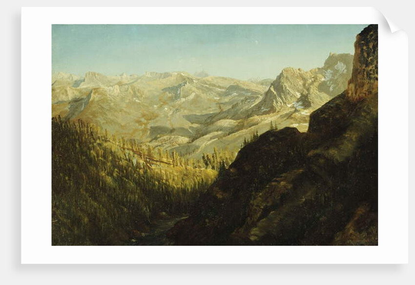 Sierra Nevada Mountains, California by Albert Bierstadt