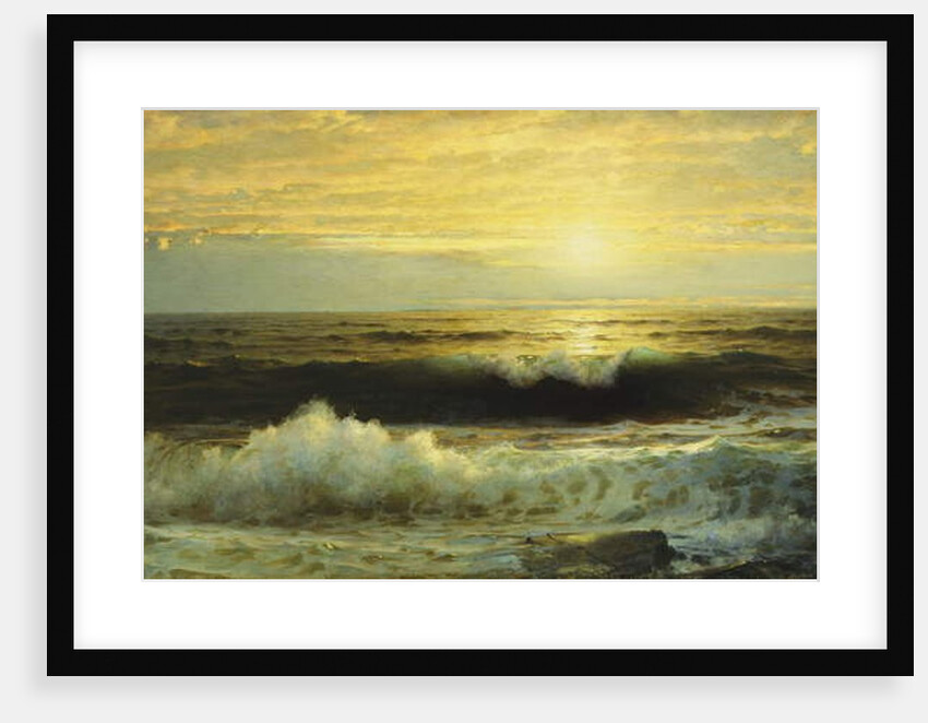 An Orange Sunset Waning Low, 1897 by William Trost Richards