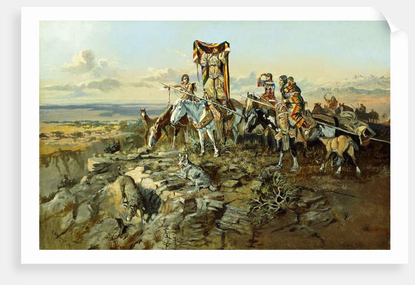 In the Wake of the Hunters, 1896 by Charles Marion Russell