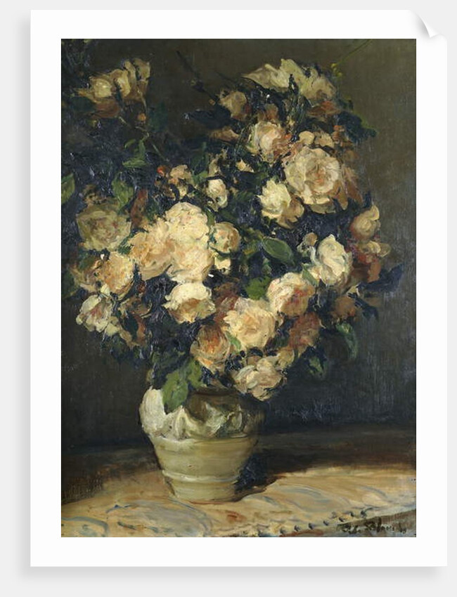 Roses in a Vase by Jacques-Emile Blanche