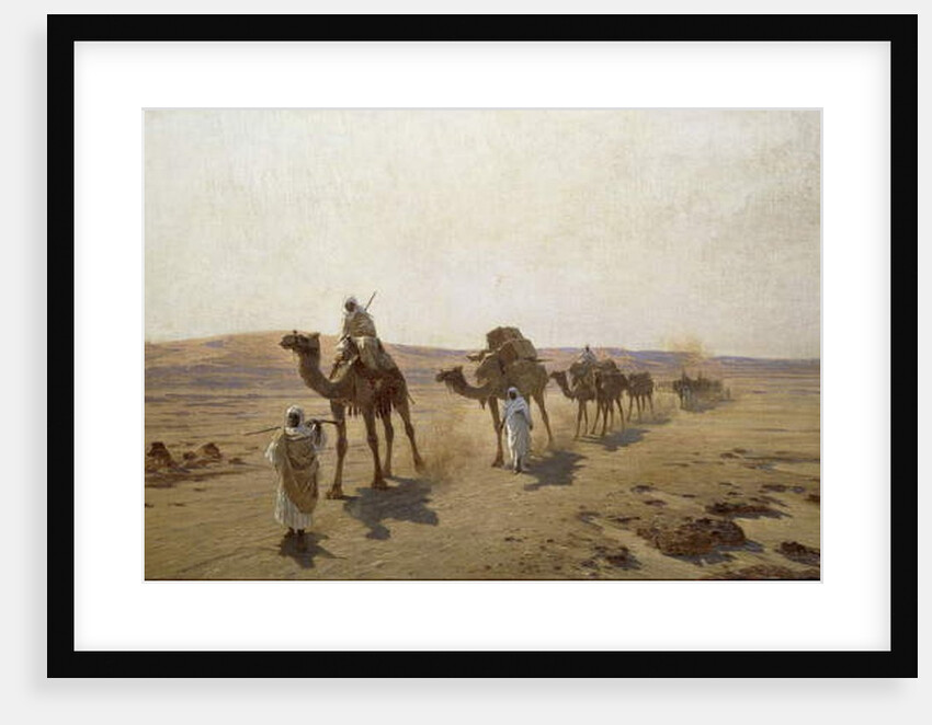 An Arab Caravan, 1903 by Ludwig Hans Fischer