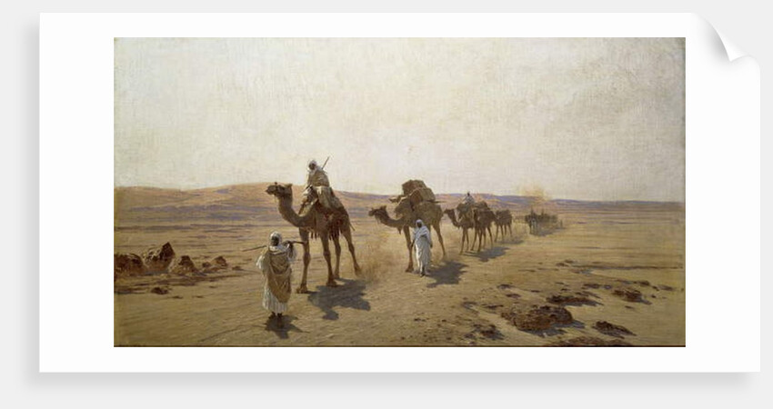 An Arab Caravan, 1903 by Ludwig Hans Fischer