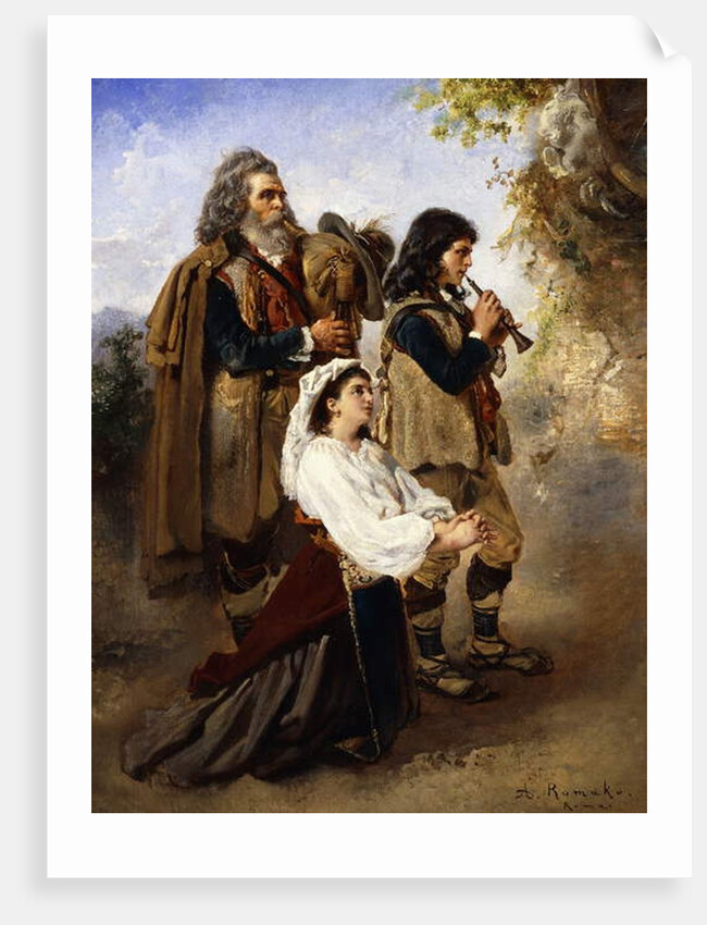 Pagans before the Altar by Anton Romako