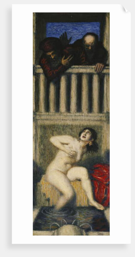 Susanna and the Two Old Men; Susanna und die Beiden Alten by Franz von Stuck
