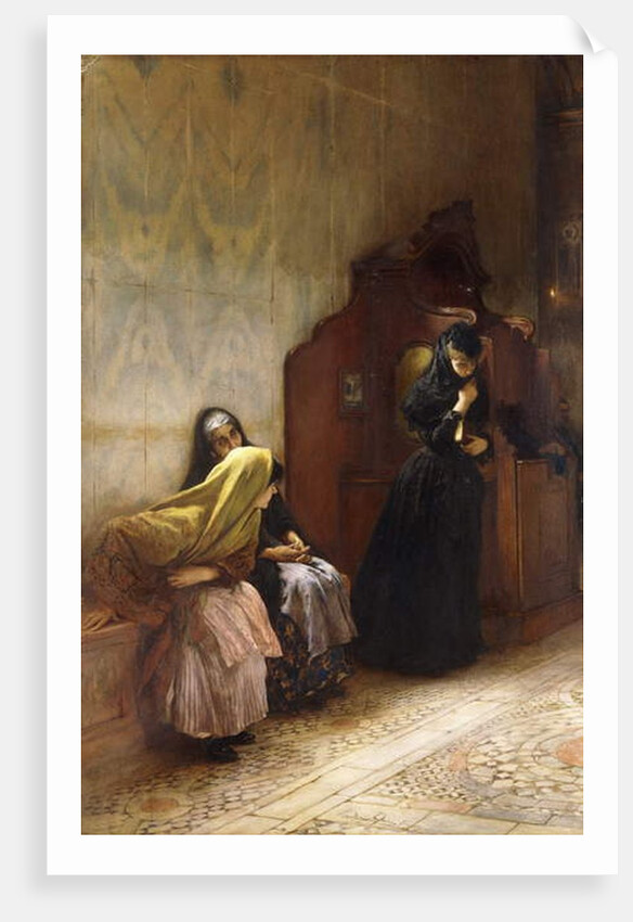 The Confession by Ludwig Passini